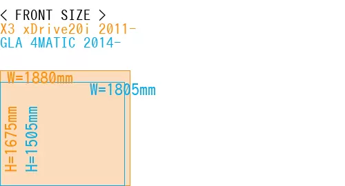 #X3 xDrive20i 2011- + GLA 4MATIC 2014-